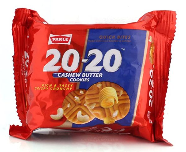 Parle 20-20 Cashew Butter Cookies 90 G