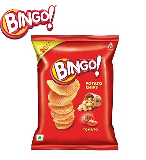 Bingo Potato Chips Tomato 52Gm