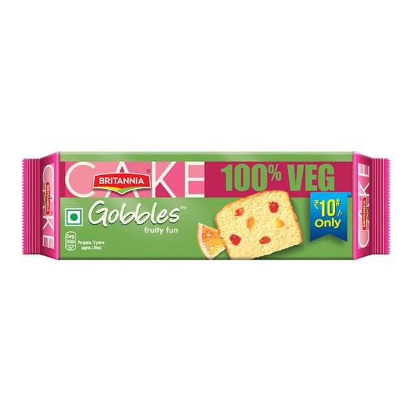 Britannia Gobbles Fruit Cake Veg. 30Gm