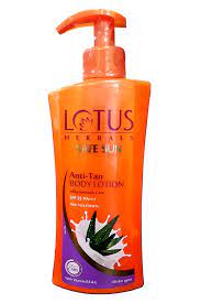Lotus Body Lotion Anti Tan Aloe Vera 250Ml