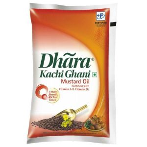 Dhara Mustard Oil Pouch 1L