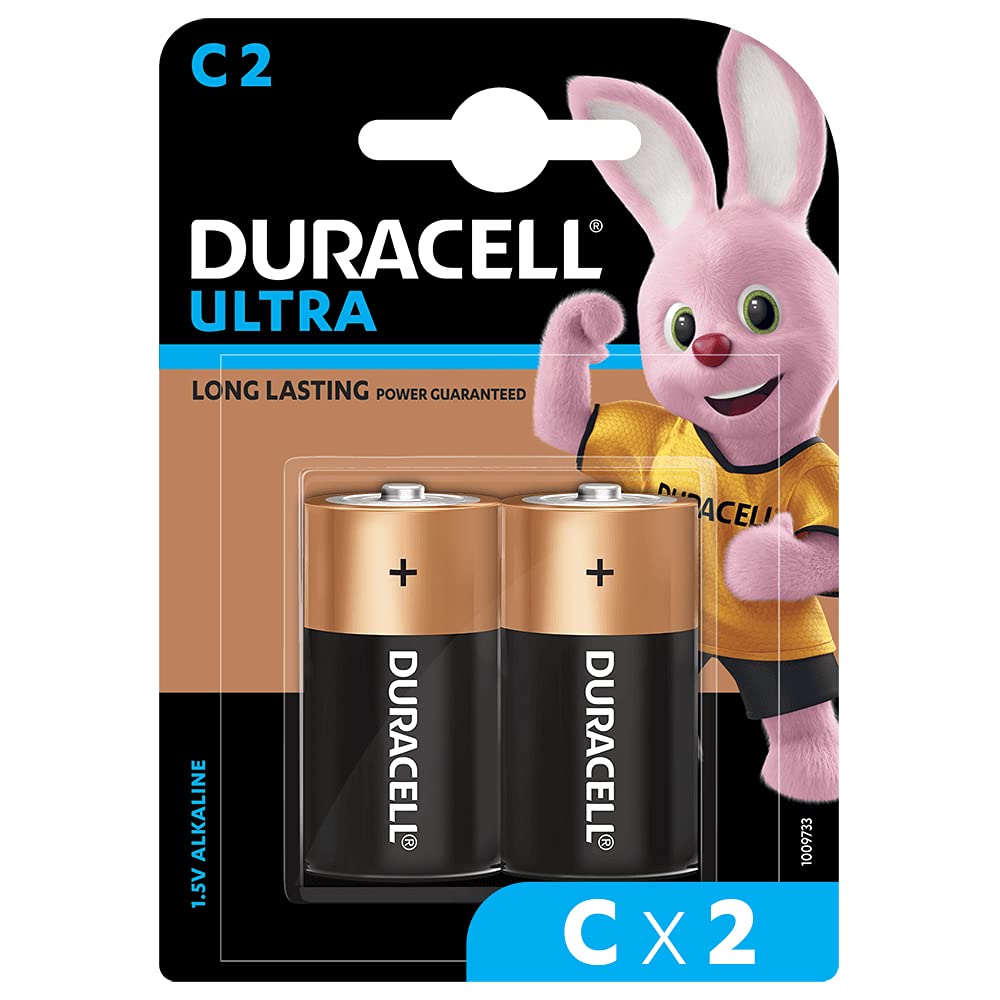 Duracell C Size Batteries 2Pcs