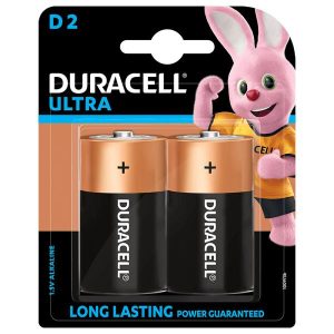 Duracell D Size Batteries 2Pcs