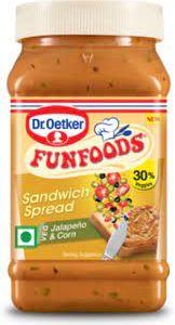Funfoods Sandwich Spread Veg Jalapeno Corn 250Gm
