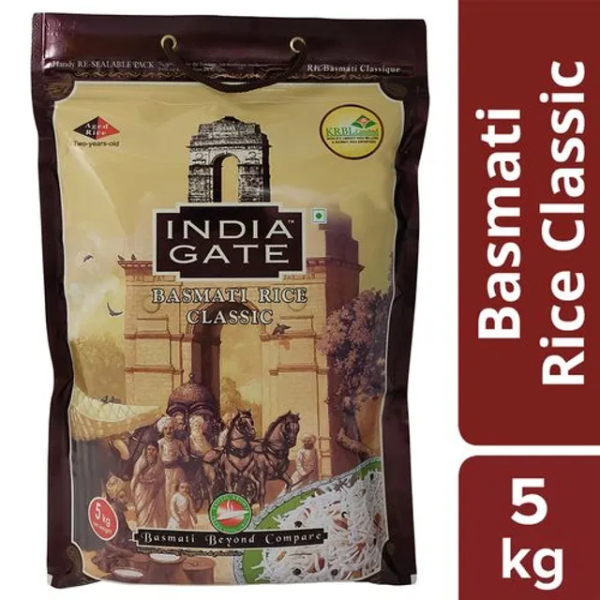 India Gate Classic Basmati Rice 5Kg