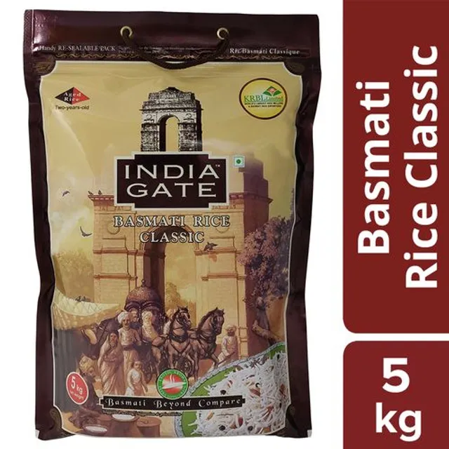 India Gate Classic Basmati Rice 5Kg