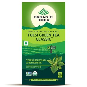 Organic India Tulsi Green Tea Classic Tea Bag 25Pcs