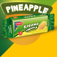 Parle Kreams Pineapple Bis.160 G
