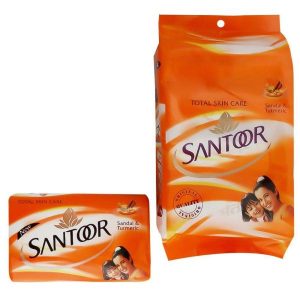 Santoor Soap Sandal & Turmeric 100Gx4
