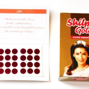 Shilpa Gold Bindi-Dr-3 Each