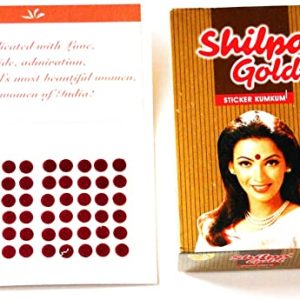 Shilpa Gold Bindi-Dr-5 Each