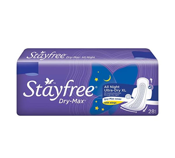 Stayfree Dry Max Ultra Thin All Night 28 Pads