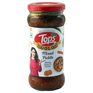 Tops Gold Pickle Garlic 375 Gms