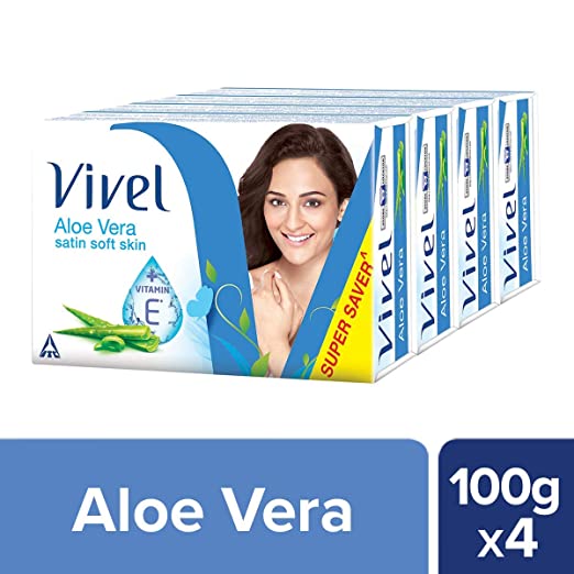Vivel Aloe Vera Soap 100Gx4pcs