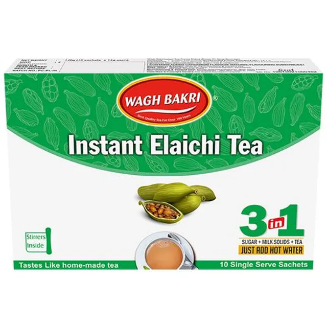 Wagh Bakri Elaichi Tea Sugar Free 10Pcs