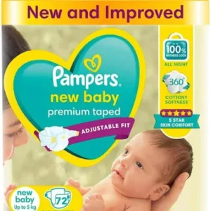 Pampers Diaper New Baby 72Pcs Up To 5Kg